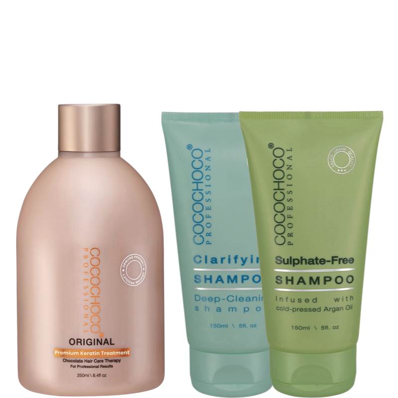 Brazílsky keratín ORIGINAL 250ml + čistiaci a bezsulfátový šampón | COCOCHOCO®